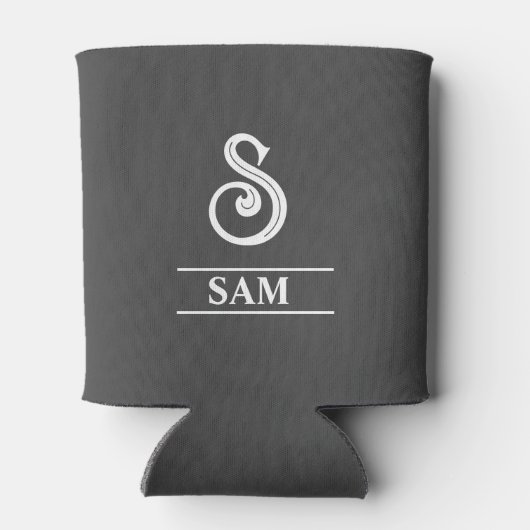 Rafraîchisseur Pour Canette Monogramme gris foncé (Dos)