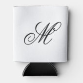 Rafraîchisseur Pour Canette Monogramme Initial Élégant (Devant)