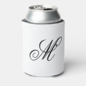 Rafraîchisseur Pour Canette Monogramme Initial Élégant (Can Dos)
