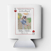Rafraîchisseur Pour Canette Monogramme Lecture Carte Mariage Photo Enregistrer (Dos)