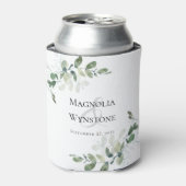 Rafraîchisseur Pour Canette Monogramme Mariage Eucalyptus (Can devant)