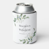 Rafraîchisseur Pour Canette Monogramme Mariage Eucalyptus (Can Dos)