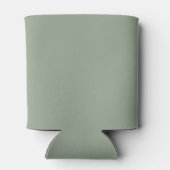 Rafraîchisseur Pour Canette Monogramme moderne Mariage Sage Green Crest (Dos)