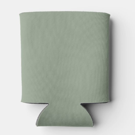 Rafraîchisseur Pour Canette Monogramme moderne Mariage Sage Green Crest (Dos)