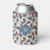 Rafraîchisseur Pour Canette Monogramme | Motif d'Hibiscus (Can Dos)