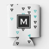 Rafraîchisseur Pour Canette Monogramme Motif Truquoise & Black Triangles (Dos)