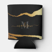 Rafraîchisseur Pour Canette Monogramme noir et doré (Dos)