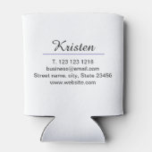 Rafraîchisseur Pour Canette Monogramme nom écrivain violet modifier code QR en (Dos)