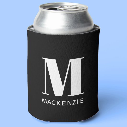 Rafraîchisseur Pour Canette Monogramme Nom initial Simple