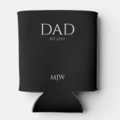 Rafraîchisseur Pour Canette Monogramme Papa Est Moderne Noir (Dos)