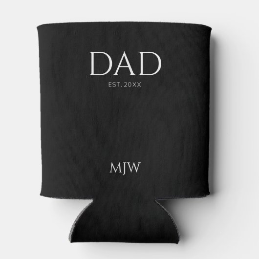 Rafraîchisseur Pour Canette Monogramme Papa Est Moderne Noir (Dos)