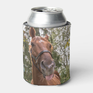 Rafraîchisseur Pour Canette Monogramme photo de cheval amusant peut refroidir