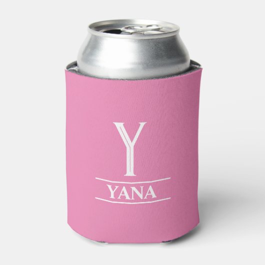 Rafraîchisseur Pour Canette Monogramme Rose (Can devant)