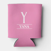 Rafraîchisseur Pour Canette Monogramme Rose (Devant)