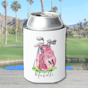 Rafraîchisseur Pour Canette Monogramme rose golf
