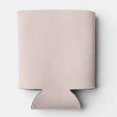 Rafraîchisseur Pour Canette Monogramme rose pâle Crest Mariage Élégant (Dos)
