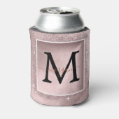 Rafraîchisseur Pour Canette Monogramme rose Parties scintillant or (Can Dos)