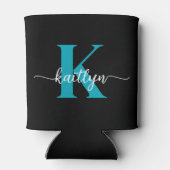 Rafraîchisseur Pour Canette Monogramme Turquoise noir (Dos)