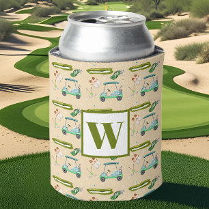 Rafraîchisseur Pour Canette Monogramme Une Journée De Motif De Golf