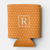 Rafraîchisseur Pour Canette Monogrammes Citrouille Orange White Pois Automne (Dos)