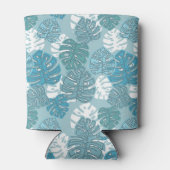 Rafraîchisseur Pour Canette Monstera Hawaii rétro Leaf Summer Blues (Dos)