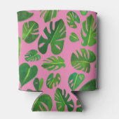 Rafraîchisseur Pour Canette Monstère tropicale Aquarelle Peinture Vert PERSONN (Dos)