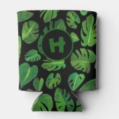 Rafraîchisseur Pour Canette Monstère tropicale Aquarelle Peinture Vert PERSONN (Dos)