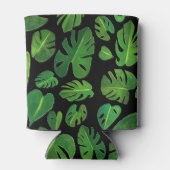 Rafraîchisseur Pour Canette Monstère tropicale Aquarelle Peinture verte (Dos)