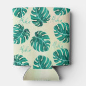 Rafraîchisseur Pour Canette Monstère tropicale émeraude palmier vert feuille a (Dos)