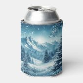 Rafraîchisseur Pour Canette Montagne d'hiver de neige (Can devant)