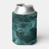 Rafraîchisseur Pour Canette Moody Agate | Turquoise Vert Malachite Riche Joyau (Can devant)