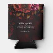 Rafraîchisseur Pour Canette Moody élégant gothique rouge noir mariage (Devant)