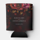 Rafraîchisseur Pour Canette Moody élégant gothique rouge noir mariage (Dos)