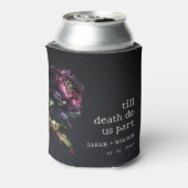 Rafraîchisseur Pour Canette Moody Gothic violet foncé Mariage de pivoine noire (Can Dos)