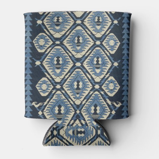 Rafraîchisseur Pour Canette Moquette orientale turque Perse bleu (Devant)