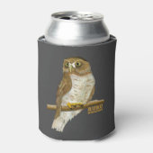Rafraîchisseur Pour Canette Morepork Ruru Oiseau de Nouvelle-Zélande (Can devant)