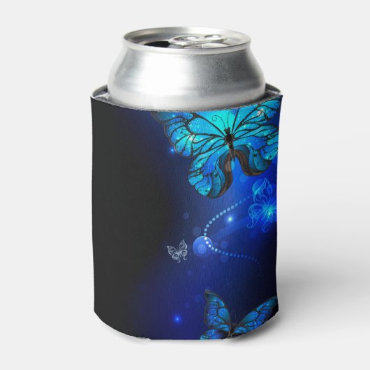 Rafraîchisseur Pour Canette Morpho Butterfly in the Dark Background (Can devant)