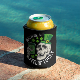 Rafraîchisseur Pour Canette Mort à l'intérieur mais sentant Lucky Skull St Pat