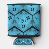 Rafraîchisseur Pour Canette Motif à 20 faces bleues (Devant)