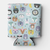 Rafraîchisseur Pour Canette Motif à visage tribal migte (Devant)