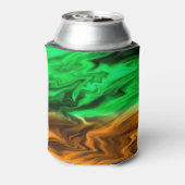 Rafraîchisseur Pour Canette motif Abstrait tacheté en vert orange (Can Dos)