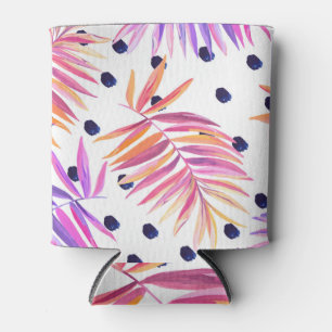 Rafraîchisseur Pour Canette Motif acrylique Feuille de palme tropicale