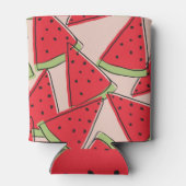 Rafraîchisseur Pour Canette Motif Arrière - plan rose des tranches de pastèque (Dos)