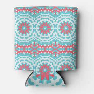 Rafraîchisseur Pour Canette Motif Bleu Bleu Rouge Ethnique