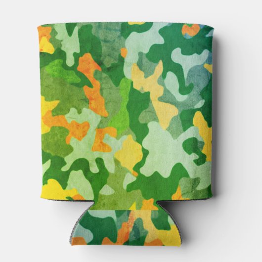 Rafraîchisseur Pour Canette Motif Camo couleur vive (Dos)