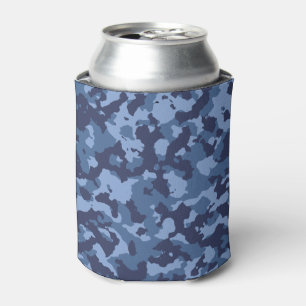 Rafraîchisseur Pour Canette Motif Camouflage militaire bleu