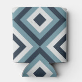 Rafraîchisseur Pour Canette Motif Carré bleu (Dos)