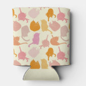 Rafraîchisseur Pour Canette Motif Chat rose Orange moderne (Dos)