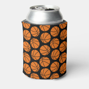 Rafraîchisseur Pour Canette Motif classique de basket-ball en noir