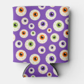 Rafraîchisseur Pour Canette Motif coloré Halloween Eyeballs (Devant)